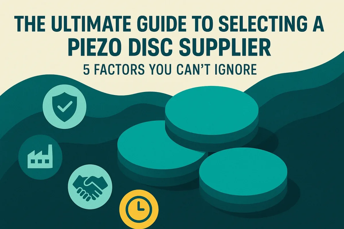 Ultimate guide to selecting piezo disc supplier with quality manufacturing and technical expertise | Yujie Technology