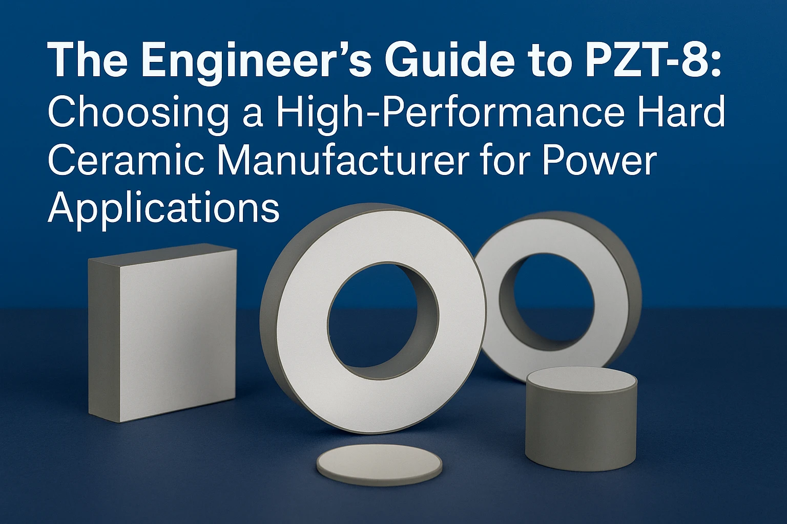 PZT-8 hard ceramic material guide for high-power ultrasonic applications and industrial transducers | Yujie Technology