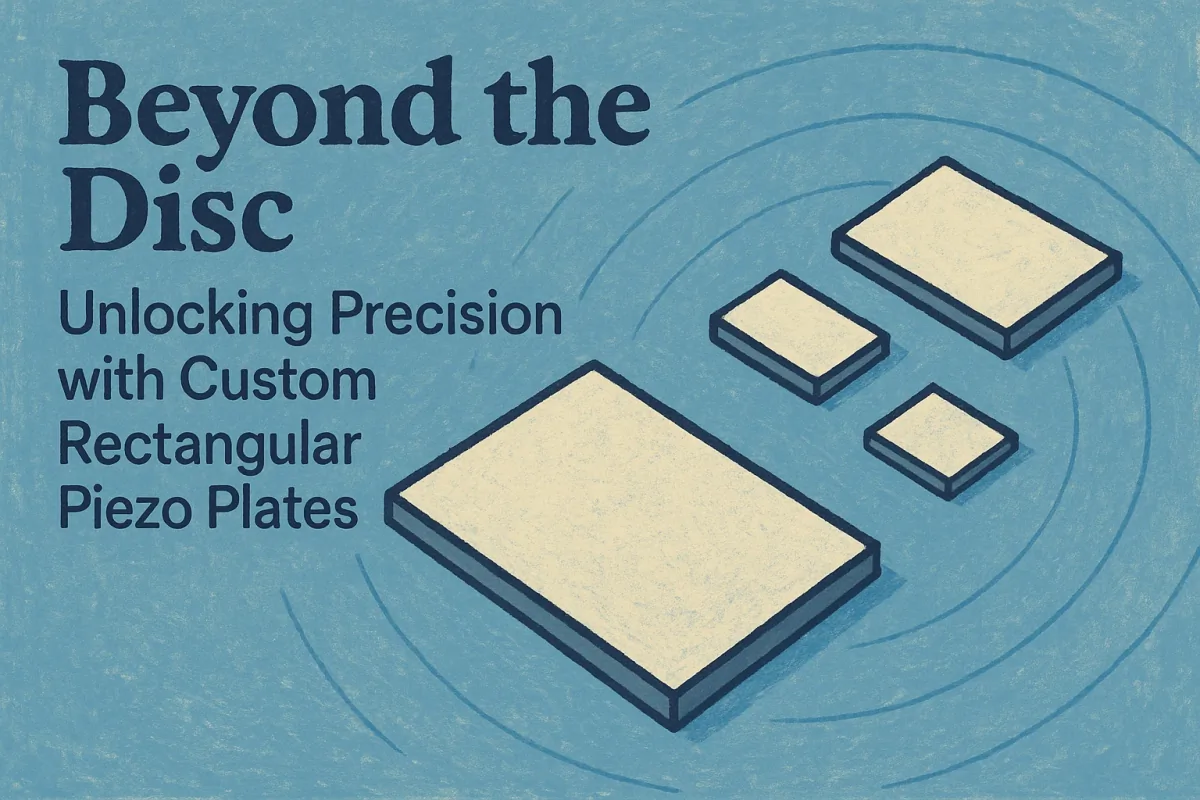 Custom rectangular piezo plates for precision actuation and directional motion control applications | Yujie Technology