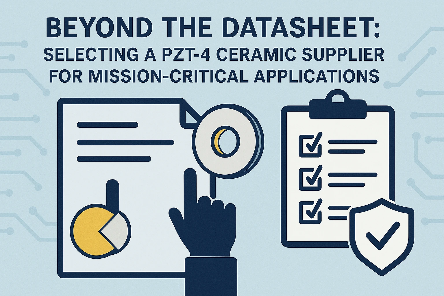 PZT-4 ceramic supplier selection guide for high-reliability high-power sonar and industrial applications | Yujie Technology