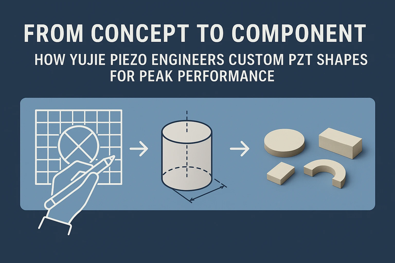 Custom PZT shapes engineering for medical aerospace industrial piezoelectric applications | Yujie Technology
