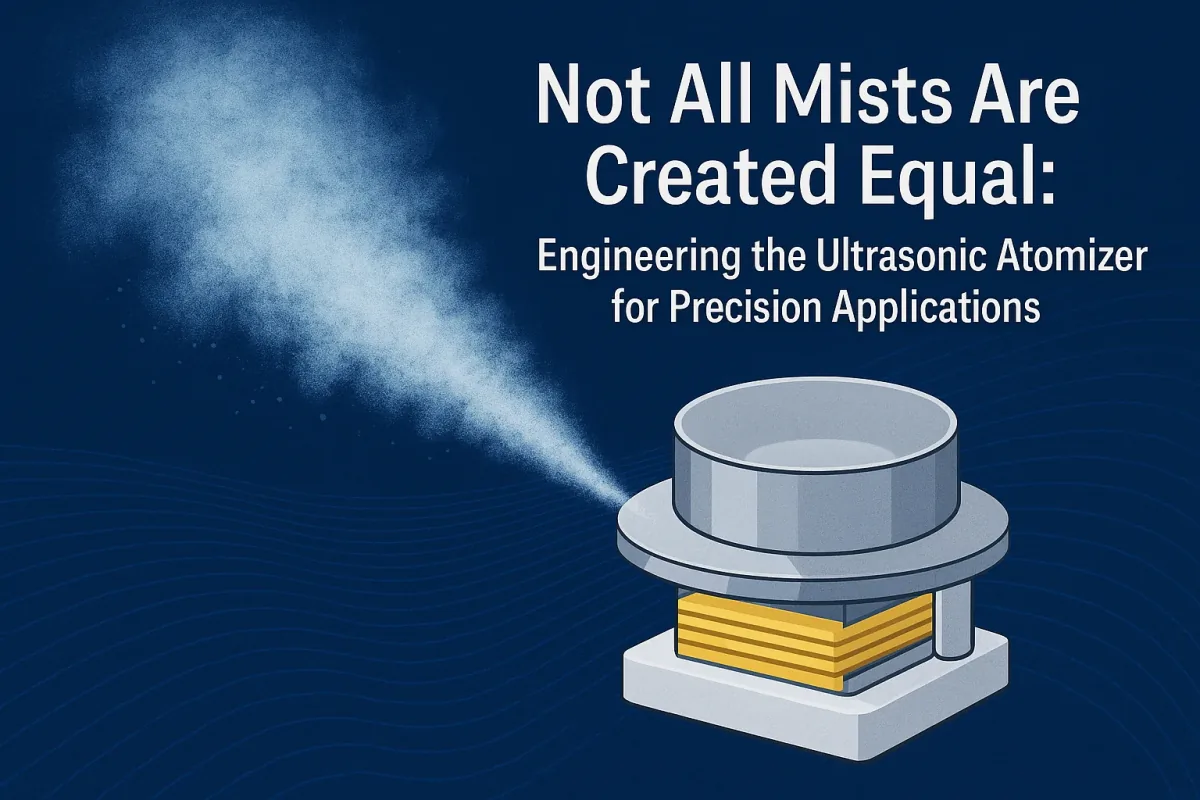 Ultrasonic atomizer precision engineering for medical and industrial applications | Yujie Technology