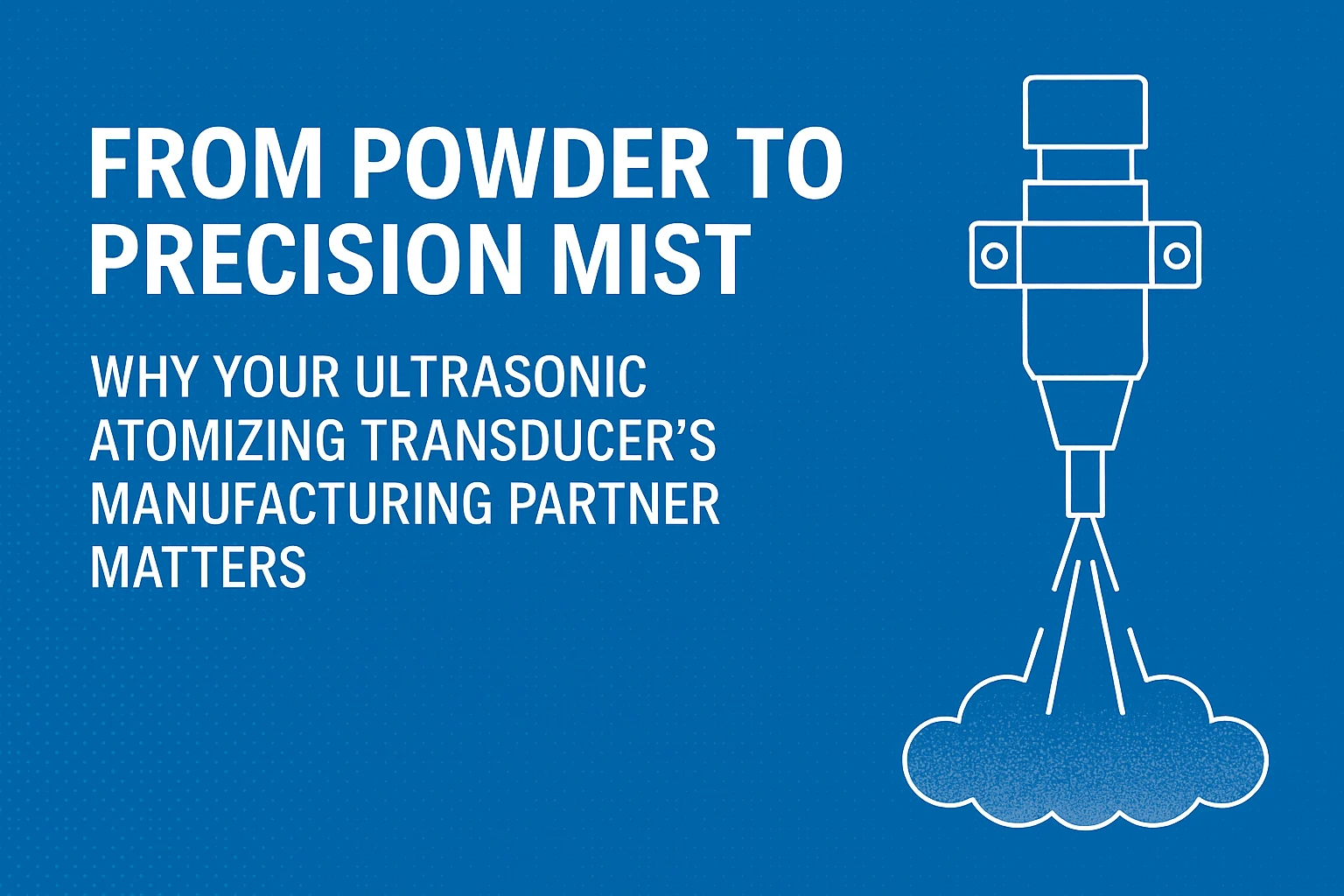 Ultrasonic atomizing transducer manufacturing from powder to precision mist | Yujie Piezo Technology