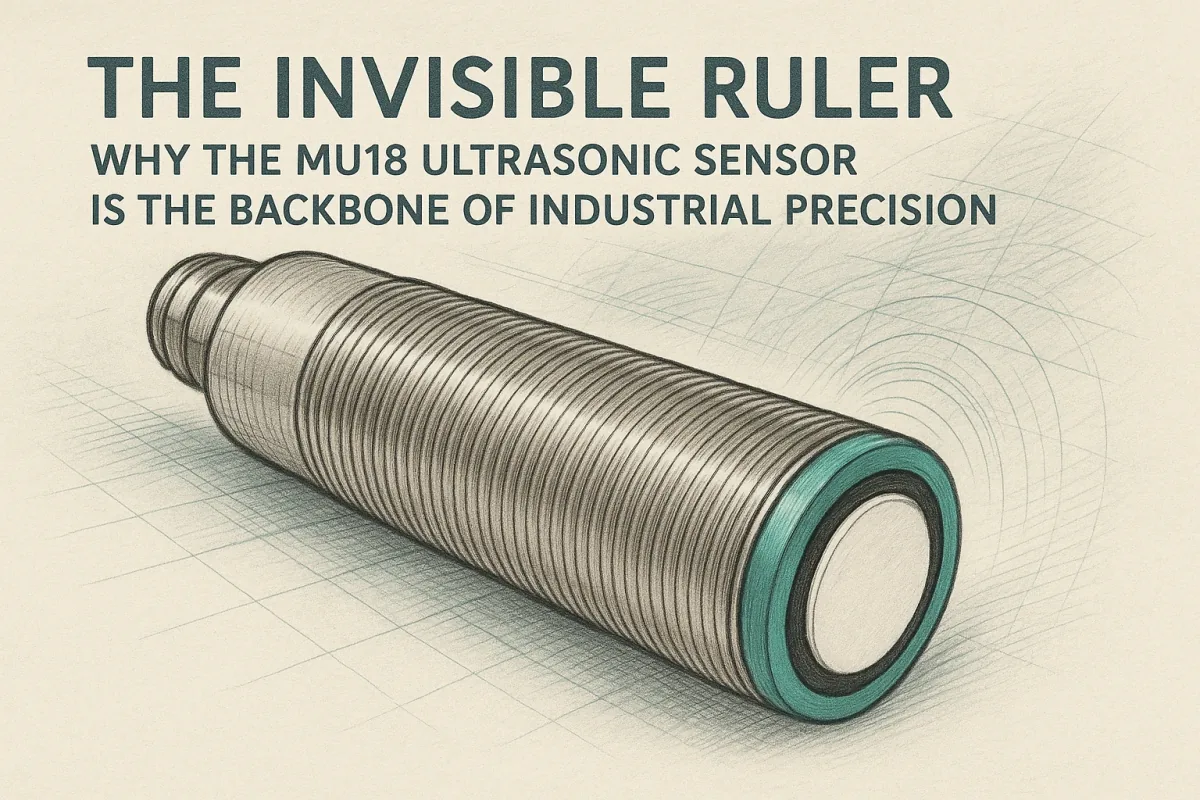 MU18 Ultrasonic Sensor with M18 threaded housing for industrial precision measurement | Yujie Piezo