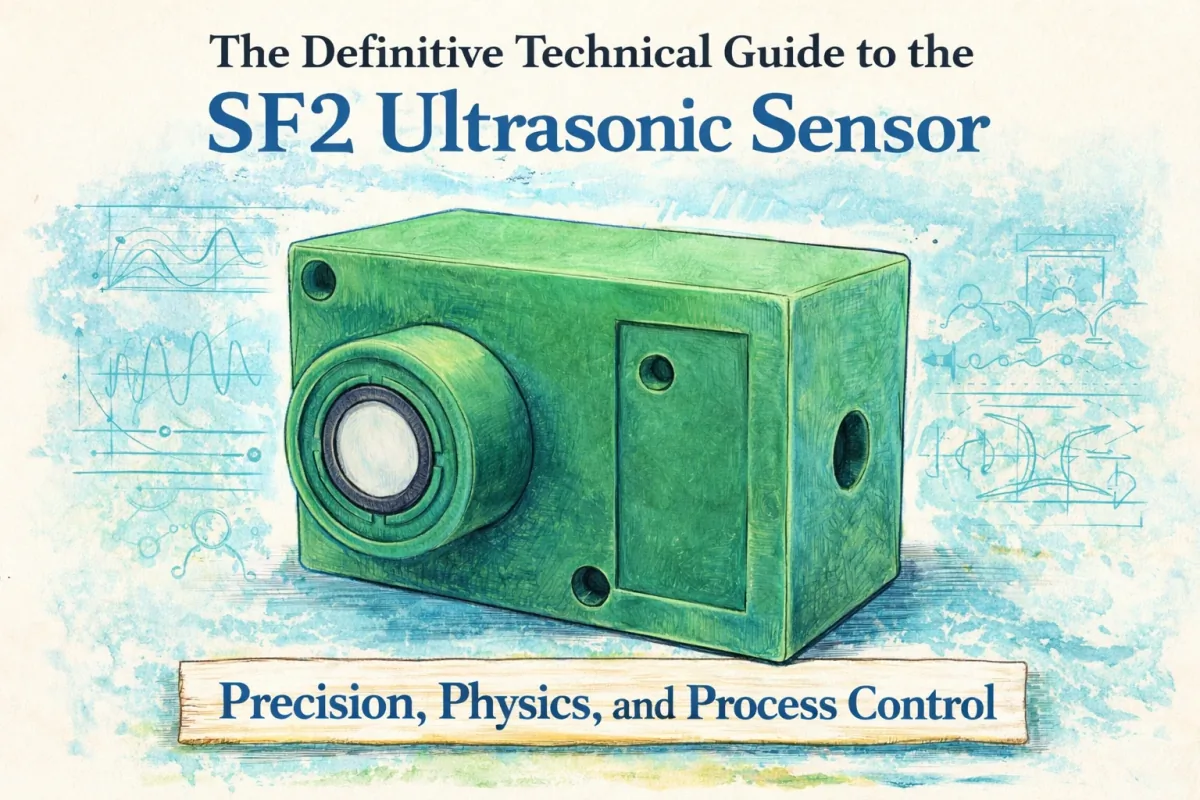 SF2 Ultrasonic Sensor - Precision industrial automation sensor with PBT housing