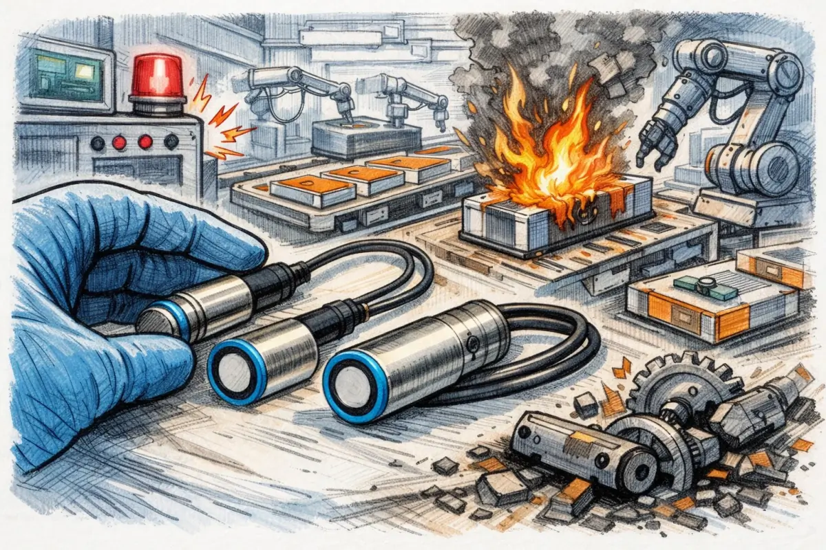 MDC Double Sheet Detection Sensor in EV Battery Manufacturing Line