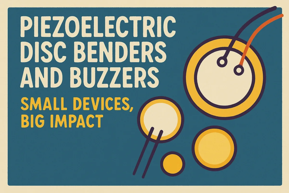 Piezoelectric disc benders and buzzers for compact sound generation and actuation | Yujie Technology