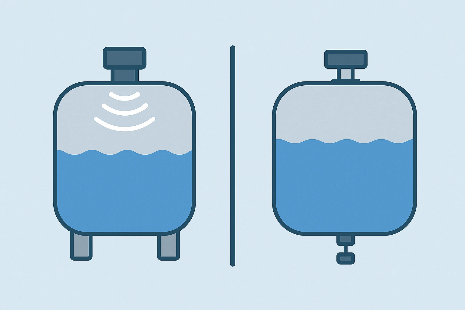 Ultrasonic vs pressure level sensors comparison for industrial tank monitoring solutions | Yujie Technology
