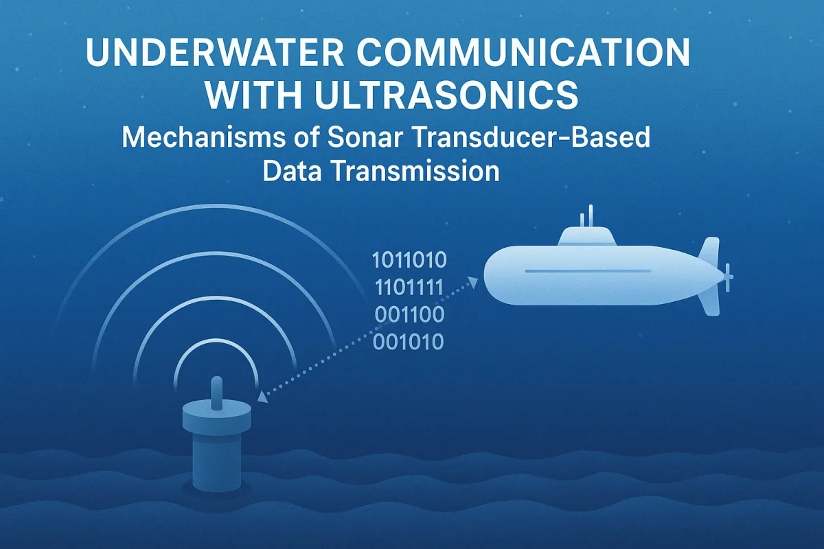 Underwater ultrasonic communication with acoustic modem transducers for marine data transmission | Yujie Technology