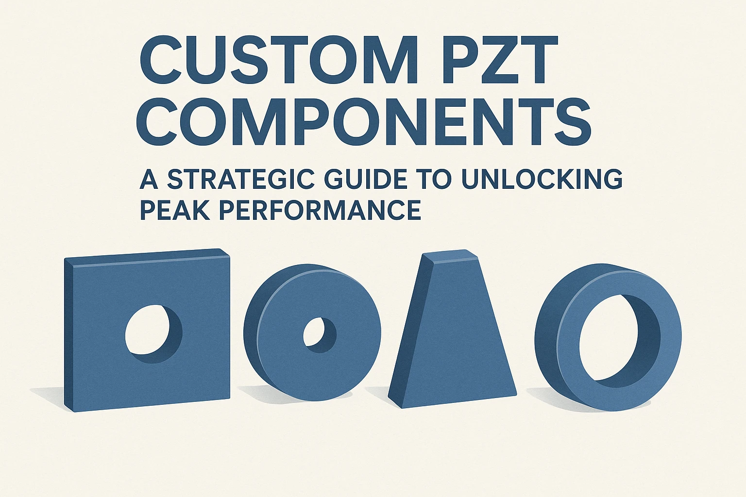 Custom PZT piezoelectric components for medical aerospace and industrial precision applications | Yujie Technology